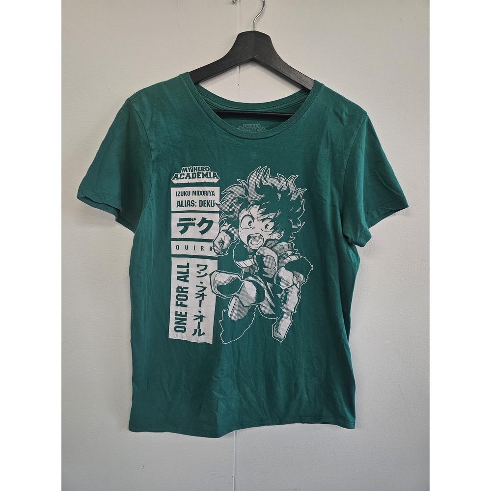 My Hero Academia Izuku Midoriya‎ Shirt Mens Medium Green Deku Anime Funimation